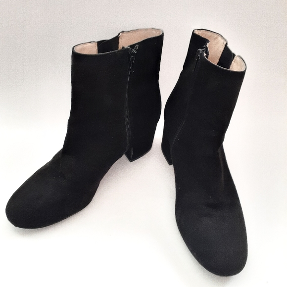 Nine West Suede Criss Cross Q Booties - Picture 2 of 6